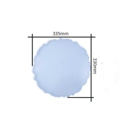 Epoksi Silikon Kalıp  YERLİ ÜRETİM Büyük Tepsi Kenarı Dalgali Model 33.5 CM  Epoksi Silikon Kalıp  YERLİ ÜRETİM Büyük Tepsi Kenarı Dalgali Model 33.5 CM