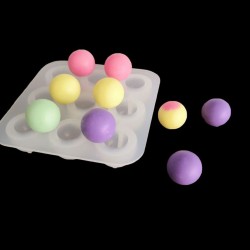 Epoksi Silikon Kalıp Çoklu Küçük Küre Deliksiz Boncuk Anahtarlık Kolye Kalıbı 9 Lu 2.2 CM Epoksi Silikon Kalıp Çoklu Küçük Küre Deliksiz Boncuk Anahtarlık Kolye Kalıbı 9 Lu 2.2 CM