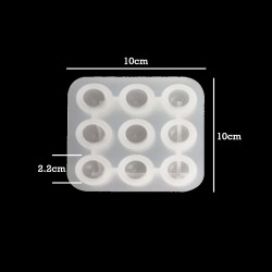Epoksi Silikon Kalıp Çoklu Küçük Küre Deliksiz Boncuk Anahtarlık Kolye Kalıbı 9 Lu 2.2 CM Epoksi Silikon Kalıp Çoklu Küçük Küre Deliksiz Boncuk Anahtarlık Kolye Kalıbı 9 Lu 2.2 CM