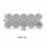 Epoksi Silikon Kalıp Çoklu Magnet Kalıbı Düz Yuvarlak Daire  Seri Döküm Kalıbı 8 CM  10 Lu Epoksi Silikon Kalıp Çoklu Magnet Kalıbı Düz Yuvarlak Daire  Seri Döküm Kalıbı 8 CM  10 Lu
