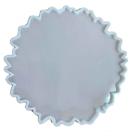Epoksi Silikon Kalıp Dalgalı Bardak Tabak Altlığı Güneş 16 CM Epoksi Silikon Kalıp Dalgalı Bardak Tabak Altlığı Güneş 16 CM