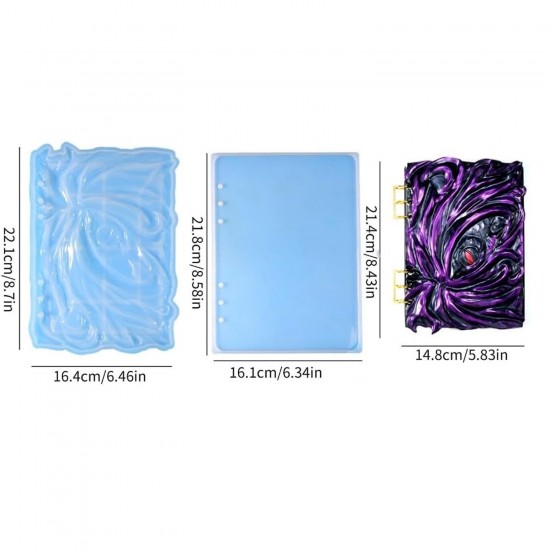 Epoksi Silikon Kalıp Defter Kapağı Ön Arkalı Ve Bağlayıcı Metal Epoksi Silikon Kalıp Defter Kapağı Ön Arkalı Ve Bağlayıcı Metal