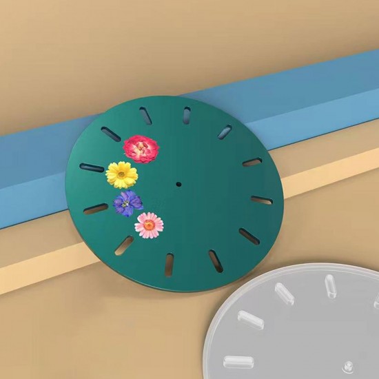 Epoksi Silikon Kalıp Delik Rakamlı Yuvarlak Saat Kalıbı 37 CM Epoksi Silikon Kalıp Delik Rakamlı Yuvarlak Saat Kalıbı 37 CM
