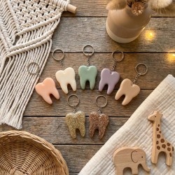 Epoksi Silikon Kalıp Diş Model Anahtarlık Kalıbı 10 Lu