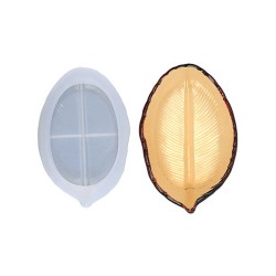 Epoksi Silikon Kalıp Yaprak Modeli Tabak Kalıbı 16X9.9 CM Epoksi Silikon Kalıp Yaprak Modeli Tabak Kalıbı 16X9.9 CM
