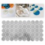 Epoksi Silikon Kalıp Geode Tırtıklı Kenar Magnet Kalıbı 7 CM 50 Li