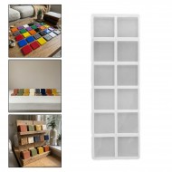 Epoksi Silikon Kalıp Kare Anahtarlık Kalıbı 5 CM 10 Lu