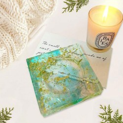 Epoksi Silikon Kalıp Kare Küllük Kalıbı 10X10 CM Epoksi Silikon Kalıp Kare Küllük Kalıbı 10X10 CM