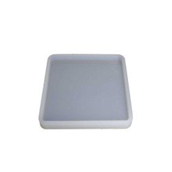 Epoksi Silikon Kalıp Kare Tabak Altlığı Kalıbı 9.8  CM Epoksi Silikon Kalıp Kare Tabak Altlığı Kalıbı 9.8  CM