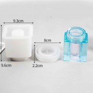 Epoksi Silikon Kalıp Kavanoz Köşeli Kare 9.6 X 9.3 CM  Epoksi Silikon Kalıp Kavanoz Köşeli Kare 9.6 X 9.3 CM