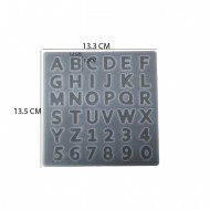 Epoksi Silikon Kalıp  Büyük Harfler Kalıbı Küçük Boy 1.7 CM 36lı  Epoksi Silikon Kalıp  Büyük Harfler Kalıbı Küçük Boy 1.7 CM 36lı