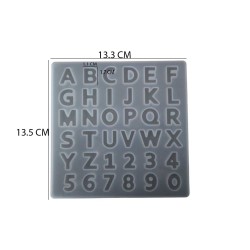 Epoksi Silikon Kalıp  Büyük Harfler Kalıbı Küçük Boy 1.7 CM 36lı  Epoksi Silikon Kalıp  Büyük Harfler Kalıbı Küçük Boy 1.7 CM 36lı