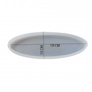 Epoksi Silikon Kalıp  Küçük Oval Tepsi Kalıbı 19 X13 CM Epoksi Silikon Kalıp  Küçük Oval Tepsi Kalıbı 19 X13 CM