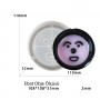Epoksi Silikon Kalıp Emoji Yüzlü Küllük Kalıbı 11x11 CM Epoksi Silikon Kalıp Emoji Yüzlü Küllük Kalıbı 11x11 CM