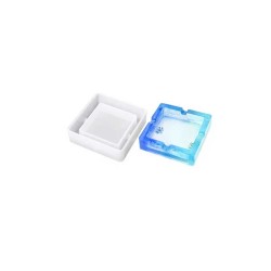 Epoksi Silikon Kalıp Küllük Kalıbı Kare Model 9X9 CM Epoksi Silikon Kalıp Küllük Kalıbı Kare Model 9X9 CM