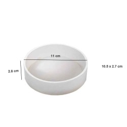 Epoksi Silikon Kalıp Küllük Kalıbı Yuvarlak 10.5X2.7 CM Epoksi Silikon Kalıp Küllük Kalıbı Yuvarlak 10.5X2.7 CM