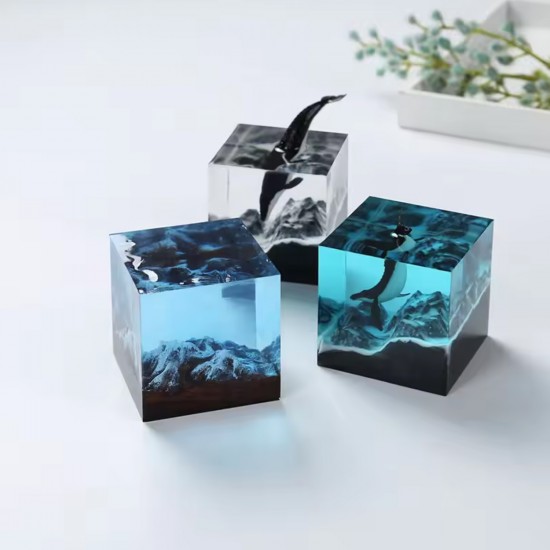 Epoksi Silikon Kalıp Küp Modeli 4x4x4 CM