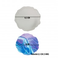 Epoksi Silikon Kalıp Magnet Güneş 8 CM