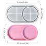 Epoksi Silikon Kalıp Oval Mini Tepsi Yuvarlak Bölmeli 18.4X9.9 CM Epoksi Silikon Kalıp Oval Mini Tepsi Yuvarlak Bölmeli 18.4X9.9 CM