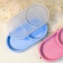 Epoksi Silikon Kalıp Oval Mini Tepsi Yuvarlak Bölmeli 18.4X9.9 CM Epoksi Silikon Kalıp Oval Mini Tepsi Yuvarlak Bölmeli 18.4X9.9 CM