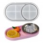 Epoksi Silikon Kalıp Oval Mini Tepsi Yuvarlak Bölmeli 18.4X9.9 CM Epoksi Silikon Kalıp Oval Mini Tepsi Yuvarlak Bölmeli 18.4X9.9 CM