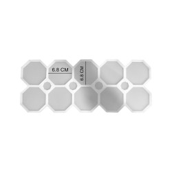 Epoksi Silikon Kalıp Sekizgen Bardak Altı Ve Magnet Kalıbı 6.8 CM 10 Lu Epoksi Silikon Kalıp Sekizgen Bardak Altı Ve Magnet Kalıbı 6.8 CM 10 Lu