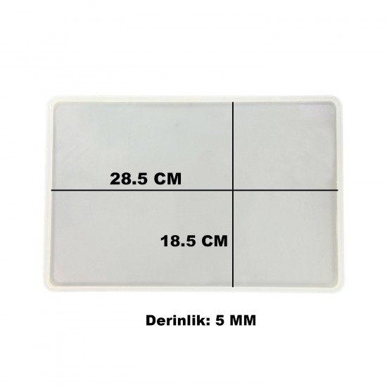 Epoksi Silikon Kalıp Söz ve Nişan Tepsi Kalıbı YERLİ Dikdörtgen 18.5X28.5 CM Epoksi Silikon Kalıp Söz ve Nişan Tepsi Kalıbı YERLİ Dikdörtgen 18.5X28.5 CM