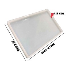 Epoksi Silikon Kalıp Tepsi Kalıbı Dikdörtgen 20X30 CM Epoksi Silikon Kalıp Tepsi Kalıbı Dikdörtgen 20X30 CM