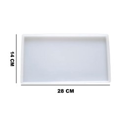 Epoksi Silikon Kalıp  Tepsi Kalıbı YERLİ Dikdörtgen 14x28 CM Epoksi Silikon Kalıp  Tepsi Kalıbı YERLİ Dikdörtgen 14x28 CM