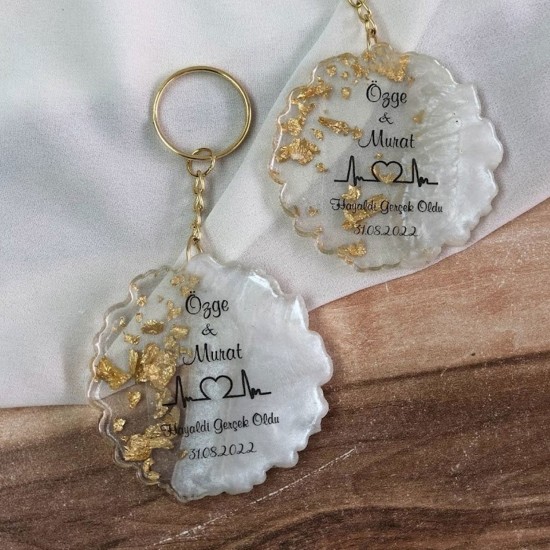 Epoksi Silikon Kalıp Tırtıklı Geode Anahtarlık Kalıbı 4.8 CM 50 Li Epoksi Silikon Kalıp Tırtıklı Geode Anahtarlık Kalıbı 4.8 CM 50 Li