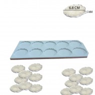 Epoksi  Silikon Kalıp Tırtıklı Kenar Magnet Kalıbı 6.8 CM 10 lu  Epoksi  Silikon Kalıp Tırtıklı Kenar Magnet Kalıbı 6.8 CM 10 lu