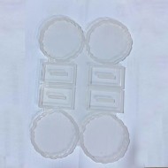Epoksi  Silikon Kalıp Tırtıklı Kenar Ayaklı Magnet Kalıbı 7 CM  4 Lü Epoksi  Silikon Kalıp Tırtıklı Kenar Ayaklı Magnet Kalıbı 7 CM  4 Lü