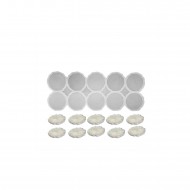 Epoksi  Silikon Kalıp Tırtıklı Kenar Magnet Kalıbı 4.8 CM 10 lu Epoksi  Silikon Kalıp Tırtıklı Kenar Magnet Kalıbı 4.8 CM 10 lu