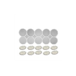 Epoksi  Silikon Kalıp Tırtıklı Kenar Magnet Kalıbı 4.8 CM 10 lu Epoksi  Silikon Kalıp Tırtıklı Kenar Magnet Kalıbı 4.8 CM 10 lu