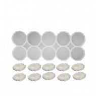 Epoksi  Silikon Kalıp Tırtıklı Kenar Magnet Kalıbı 6.8 CM 10 lu  Epoksi  Silikon Kalıp Tırtıklı Kenar Magnet Kalıbı 6.8 CM 10 lu