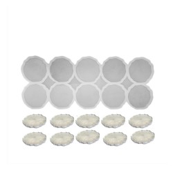 Epoksi  Silikon Kalıp Tırtıklı Kenar Magnet Kalıbı 6.8 CM 10 lu  Epoksi  Silikon Kalıp Tırtıklı Kenar Magnet Kalıbı 6.8 CM 10 lu
