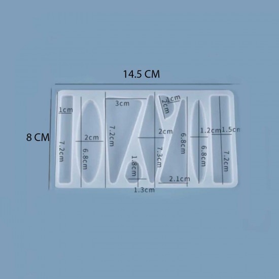 Epoksi Silikon Kalıp Toka Kalıbı 7 li Düzensiz Şekilli