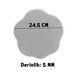 Epoksi Silikon Kalıp YERLİ Nişan ve Söz Tepsi Kalıbı Papatya Model 24.5 CM Epoksi Silikon Kalıp YERLİ Nişan ve Söz Tepsi Kalıbı Papatya Model 24.5 CM