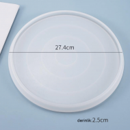 Epoksi Silikon Kalıp Yuvarlak Bombeli Tepsi ve Sunumluk Silikon Kalıbı Epoksi Silikon Kalıp Yuvarlak Bombeli Tepsi ve Sunumluk Silikon Kalıbı