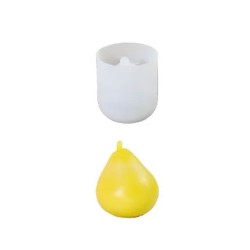 Epoksi Silikon Armut Taş Tozu Kalıbı 8.2X7.3 CM Epoksi Silikon Armut Taş Tozu Kalıbı 8.2X7.3 CM