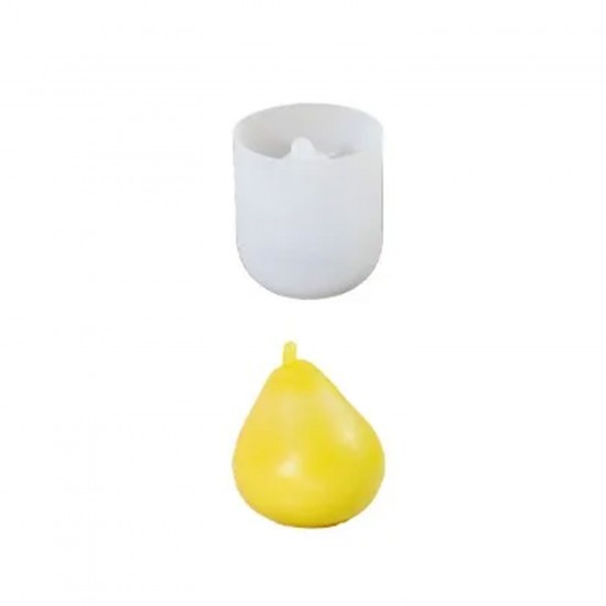 Epoksi Silikon Armut Taş Tozu Kalıbı 8.2X7.3 CM Epoksi Silikon Armut Taş Tozu Kalıbı 8.2X7.3 CM