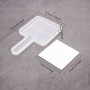 Epoksi Silikon Saplı Ayna Kalıbı Kare 16.5X9.5 CM Epoksi Silikon Saplı Ayna Kalıbı Kare 16.5X9.5 CM