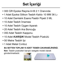 Epoksi Tesbih Kalıbı Yapım Seti 10 MM Epoksi Tesbih Kalıbı Yapım Seti 10 MM