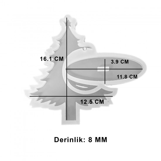 Epoksi Yılbaşı Çam Ağacı Fotoğraf Çerçevesi Resimlik Kalıbı Epoksi Yılbaşı Çam Ağacı Fotoğraf Çerçevesi Resimlik Kalıbı