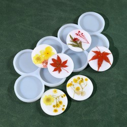 Epoksi Yuvarlak Anahtarlık ve Kolye Ucu Silikon Kalıbı 5 CM 8 Li Epoksi Yuvarlak Anahtarlık ve Kolye Ucu Silikon Kalıbı 5 CM 8 Li