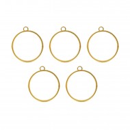 Epoksi Yuvarlak Daire Model Metal Kolye Takı Ucu (5 Adet) Epoksi Yuvarlak Daire Model Metal Kolye Takı Ucu (5 Adet)