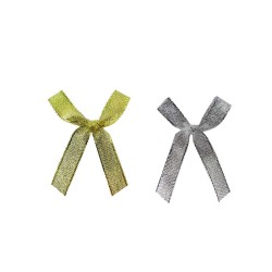 Fiyonk Hazır Satenden Yaldızlı A/G 1Cm (100 Adet) Fiyonk Hazır Satenden Yaldızlı A/G 1Cm (100 Adet)