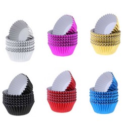 Metalik Folyo Cupcake Kalıbı Muffin Pet Kapsül No:3 (150 Adet) Metalik Folyo Cupcake Kalıbı Muffin Pet Kapsül No:3 (150 Adet)