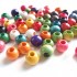Ahşap Boyalı Boncuk 14  MM 100 GR