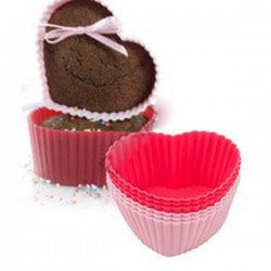 Silikon Kalpli Muffın Cup 6 Lı Set Silikon Kalpli Muffın Cup 6 Lı Set